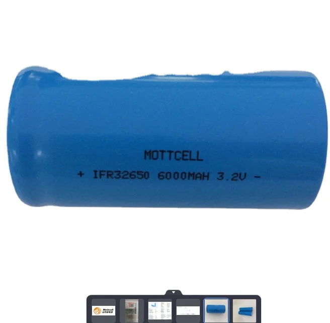 32650 3.2V Lifepo4 Lithiumbatterij 5000mah 6000mah Li-ioncel 0