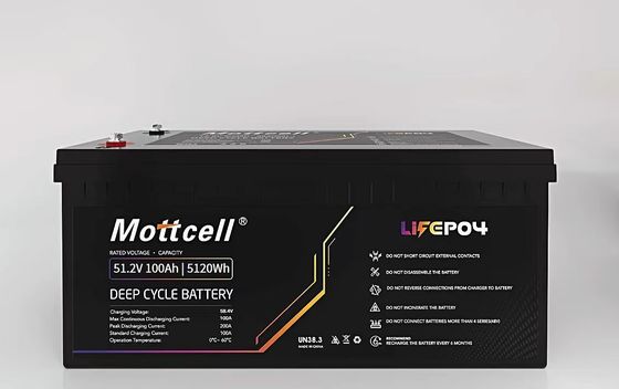 LiFePO4 industriële lithiumbatterij 48V 100Ah voor elektrische vorkheftrucks en zonne-energie