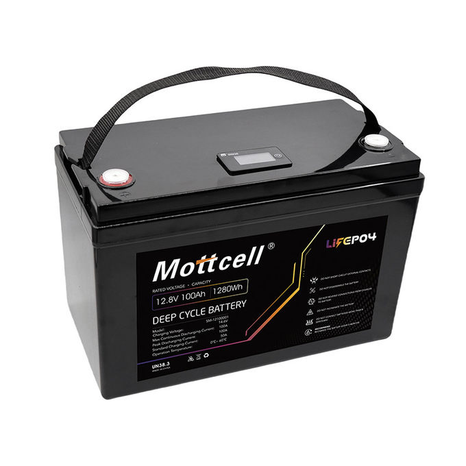 Langdurige 12V Lithiumbatterij 100Ah Li-ionbatterij 11kg Gewicht 0